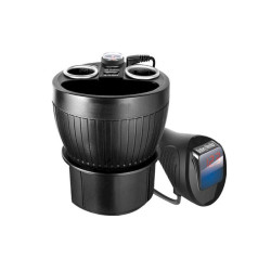 Lamex LXAS14 LTC Car Charger 120W, 2 USB sockets 3.1A, Quickcharger
