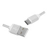 Lamex LX8451-2 USB - Micro USB Data and Charging Cable 2m / white