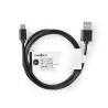 Nedis CCGT60600BK20 USB 2.0 USB-A Male USB-C™ Male 480 Mbps 2 m