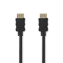 Nedis CVGT34000BK05 High-Speed HDMI Cable with Ethernet HDMI Connector - HDMI Connector 0.50 m