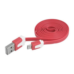 Lamex LX8396 USB - Micro USB Data Transfer and Charging Cable 1m / red