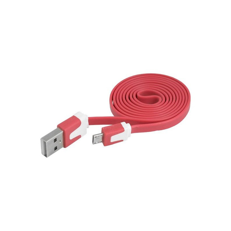 Lamex LX8396 USB - Micro USB Data Transfer and Charging Cable 1m / red