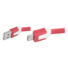Lamex LX8396 USB - Micro USB Data Transfer and Charging Cable 1m / red