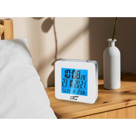 Lamex LXSTP04S LTC Alarm Clock with Thermometer / silver