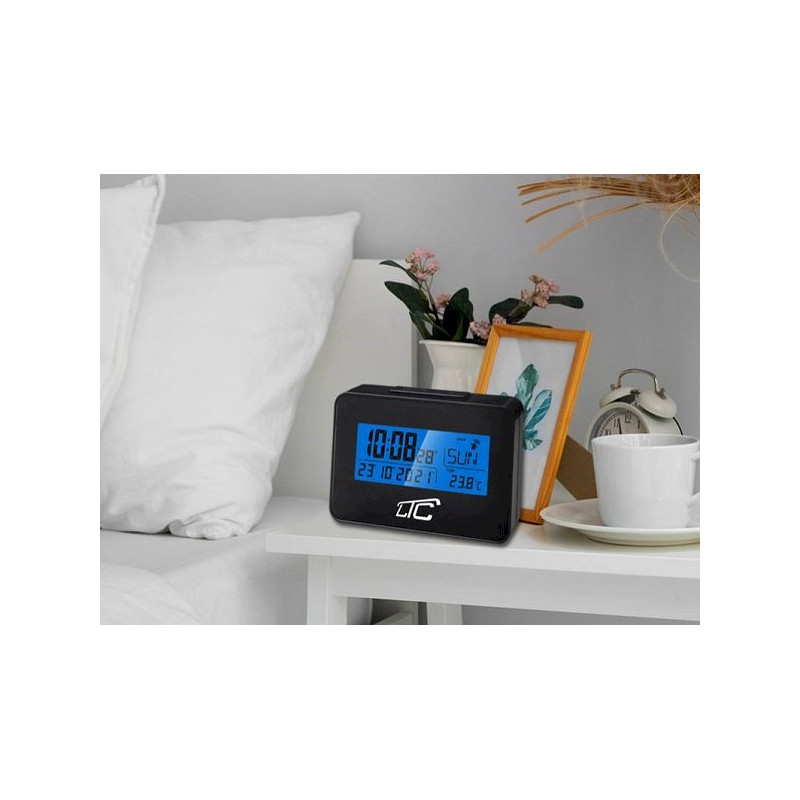 Lamex LXSTP05C LTC Alarm Clock with Thermometer / black