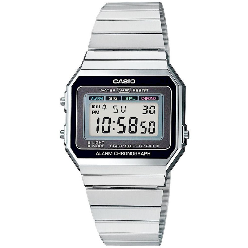 CASIO A700WE-1AEF Unisex watch / Silver