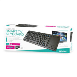 Omega OKB004B Wireless Keyboard + TouchPad For Smart TV / Android / MacOS / Linux / iTV / 2.4 Ghz USB (ENG)