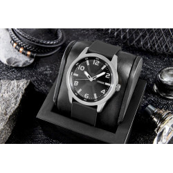 Guess GW0805G1 Men's watch / black - silver