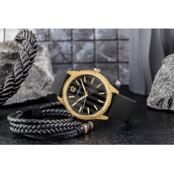 Guess GW1063G2 Men's watch / Silver-black