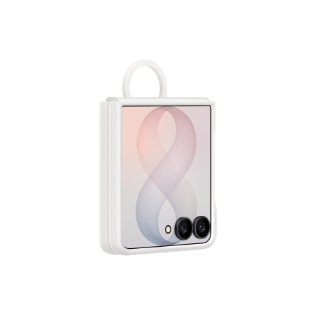 Samsung EF-EF776CWE Silicone Magnetic Cover with Ring for Galaxy Z Flip 8 / White