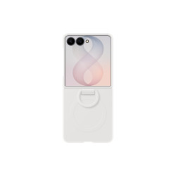 Samsung EF-EF776CWE Silicone Magnetic Cover with Ring for Galaxy Z Flip 8 / White