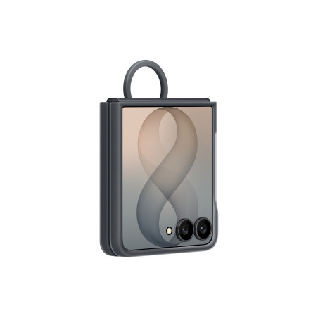 Samsung EF-EF776CBE Silicone Magnetic Cover with Ring for Galaxy Z Flip 8 / black