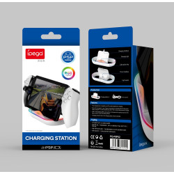 iPega P5P02 Charger Dock with RGB for Playstation Portal Remote Player White