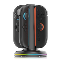 iPega SW2052 Charger Dock with RGB for JoyCon Controllers Nintendo Switch 2 / black