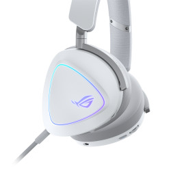 ASUS ROG Delta II Laisvų rankų įranga Vielinis ir Bevielis Su lankeliu Žaidimams C tipo USB Bluetooth Balta