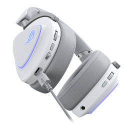 ASUS ROG Delta II Laisvų rankų įranga Vielinis ir Bevielis Su lankeliu Žaidimams C tipo USB Bluetooth Balta