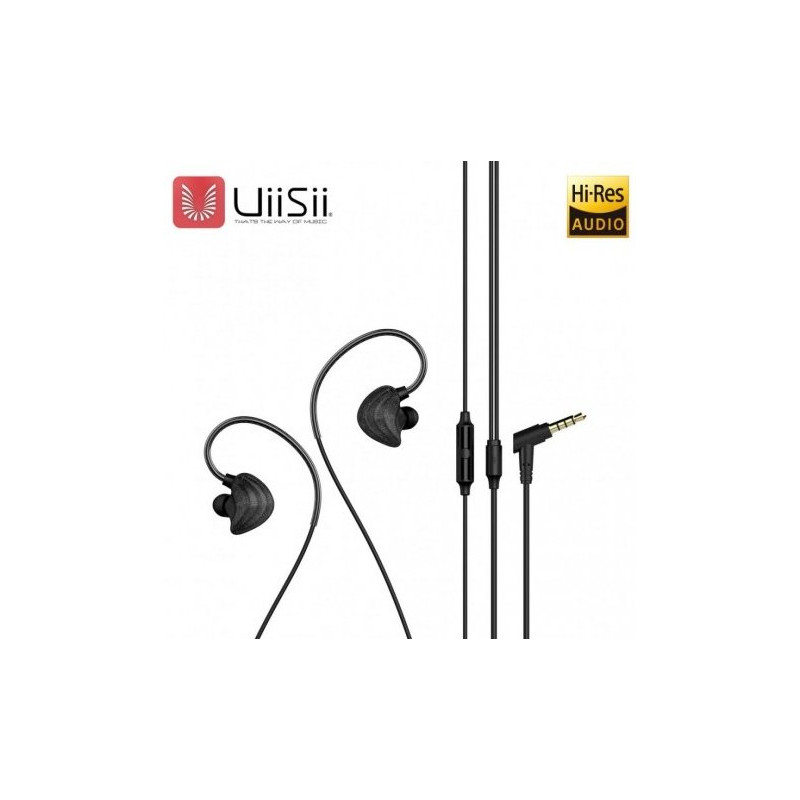 UiiSii CM5-L Premium Hi-Res Original Sport Earphones with Microphone and Volume Control / 3.5mm / 1.2m