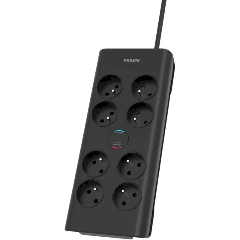 Philips SPN7080BA/60 Surge Protector 8 AC outlets 2m