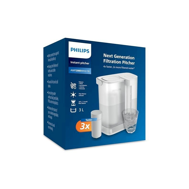 Philips AWP2980WH3/10 Micro X-Clean Water Filter Set 3-pack / white