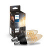 Philips Hue E14 WA 4.6W Filament Candle Bulbs 2-Pack