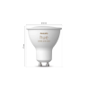 Philips Hue Bridge Pro + 3 x GU10 + dimmer switch Smart Lighting Starter Kit