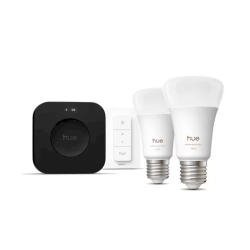 Philips Hue Bridge Pro + 2 x E27 + dimmer switch Smart Lighting Starter Kit