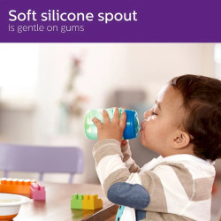 Philips Avent SCF553/05 Easy Sip Training Cup 260ml 9M+ Silicone Spout / blue
