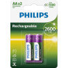 Philips Rechargable battery AA NiMH 2600mAh 2pcs