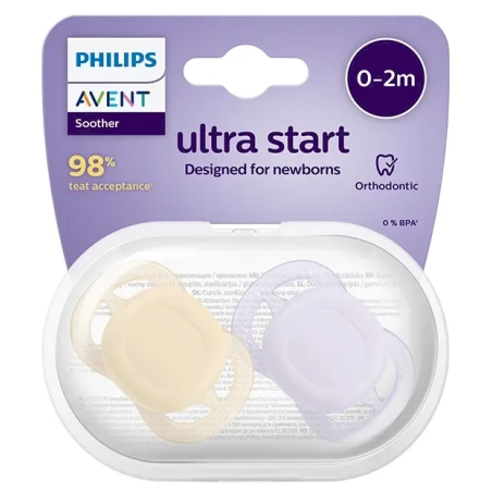 Philips Avent Ultra Start Pacifier 0-2 months 2 pcs