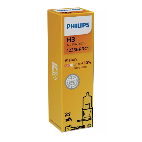 Philips H3 Vision Car Bulb 12V 55W 12336PRC1