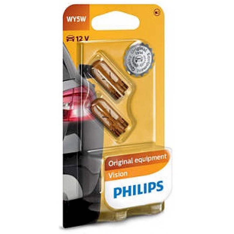 Philips WY5W Car Bulb 12V 5W 12396NAB2 2pcs