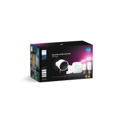 Philips Hue Secure Starter Kit Camera 2 Sensors 2 Bulbs Bridge