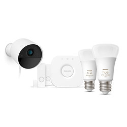 Philips Hue Secure Starter Kit Camera 2 Sensors 2 Bulbs Bridge