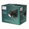 Philips LAMP RUNNER SINGLE SPOT Black Ceiling Spotlight 20W 230V