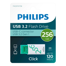 Philips FM25FD175B/00 USB-C 3.2 Gen 1 Flash Drive 256GB Click Spring Green green