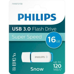 Philips FM16FD75B USB 3.0 Flash Drive 16GB Snow Edition blue