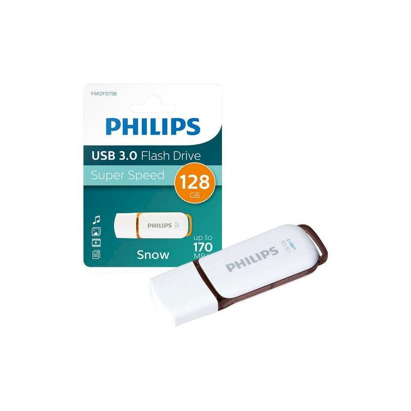 Philips FM12FD75B USB 3.0 Flash Drive Snow Edition 128GB brown