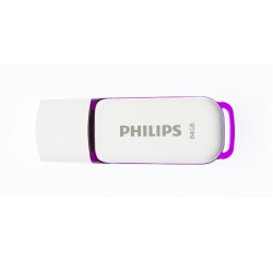 Philips FM64FD70B USB 2.0 Flash Drive Snow Edition 64GB purple