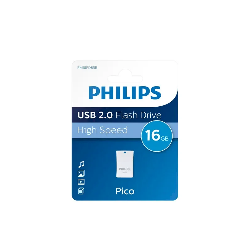 Philips FM16FD85B USB 2.0 Flash Drive Pico Edition 16GB blue