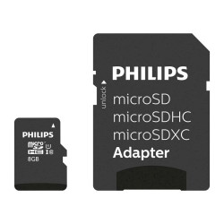 Philips FM08MP45B MicroSDHC Memory Card 8GB Class 10 / UHS-I
