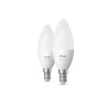 Philips Hue E14 3.7W RGBW B39 Candle Bulb 2-Pack