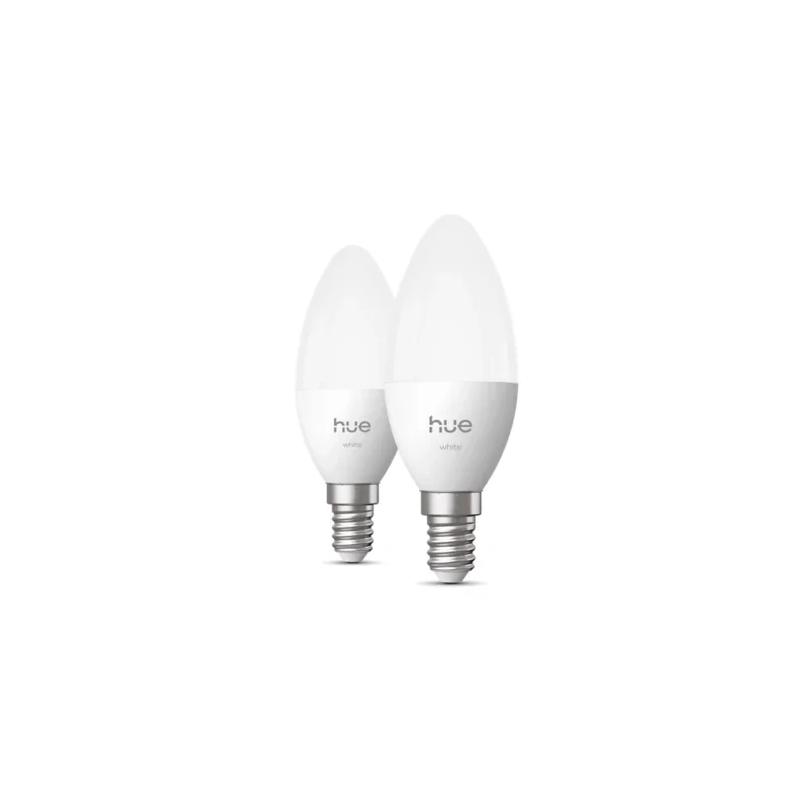 Philips Hue E14 Light bulb White light 2700 K B39 candle 2-pack