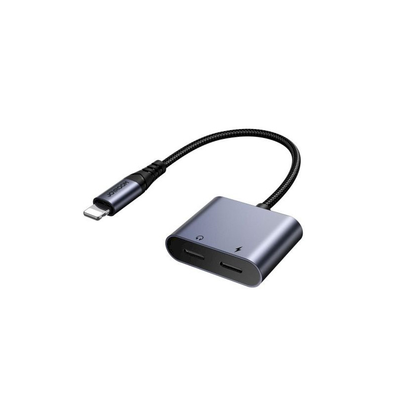 Joyroom JR-SY-L02 Adapter DAC 2-in-1 Lightning to Lightning/ Lightning, 60W, 0.12m / black