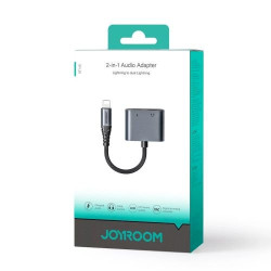 Joyroom JR-SY-L02 Adapter DAC 2-in-1 Lightning to Lightning/ Lightning, 60W, 0.12m / black