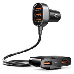 Joyroom JR-CL03 Car Charger 5-in-1 U+U+U+U+U 31W / black