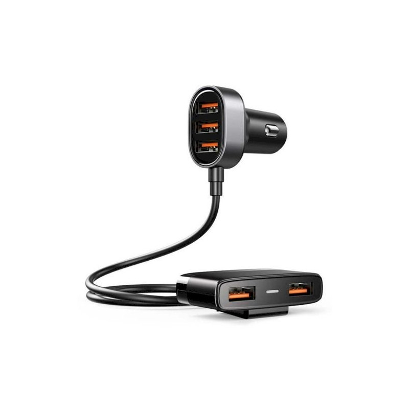 Joyroom JR-CL03 Car Charger 5-in-1 U+U+U+U+U 31W / black