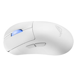 ASUS ROG Keris II Ace Wireless AimPoint White kompiuterio pelė Žaidimams Dešinės rankos RF Wireless + Bluetooth + USB Type-A Opt