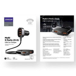 Joyroom JR-CL03 Car Charger 5-in-1 U+U+U+U+U 31W / black