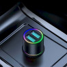 Joyroom JR-CL10 Car Charger U+U 24W LED Light / black