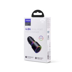 Joyroom JR-CL10 Car Charger U+U 24W LED Light / black